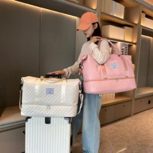 Lightweight Luggage Bag, Large Capacity Travel Duffle Bag Gym Tote Bags, Shoulder Weekender Overnight Bag