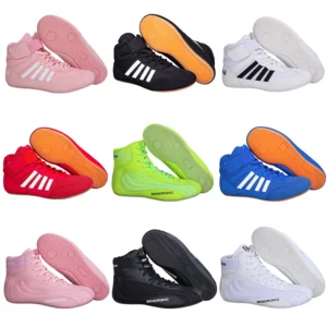 Alternative view of Professional Men Women Wrestling Boots 5 colors Boxing Shoes Couples Anti-Slippery Sneakers Mens Breathable Wrestling Boots