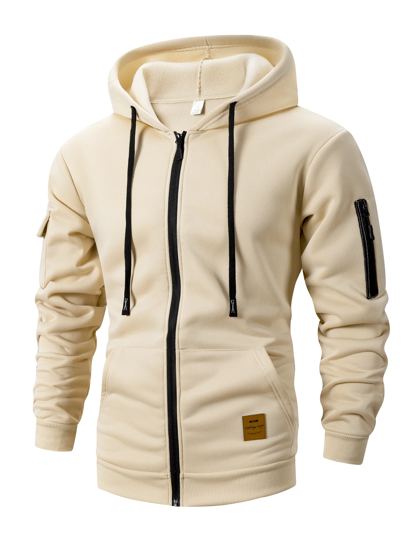 2025 New Autumn Men Sweatshirts Long Sleeve Jacket Hoodie Zipper Closure Jacket Male Hoodies Sweatshirt Slim Fit Male Clothing - Image 2