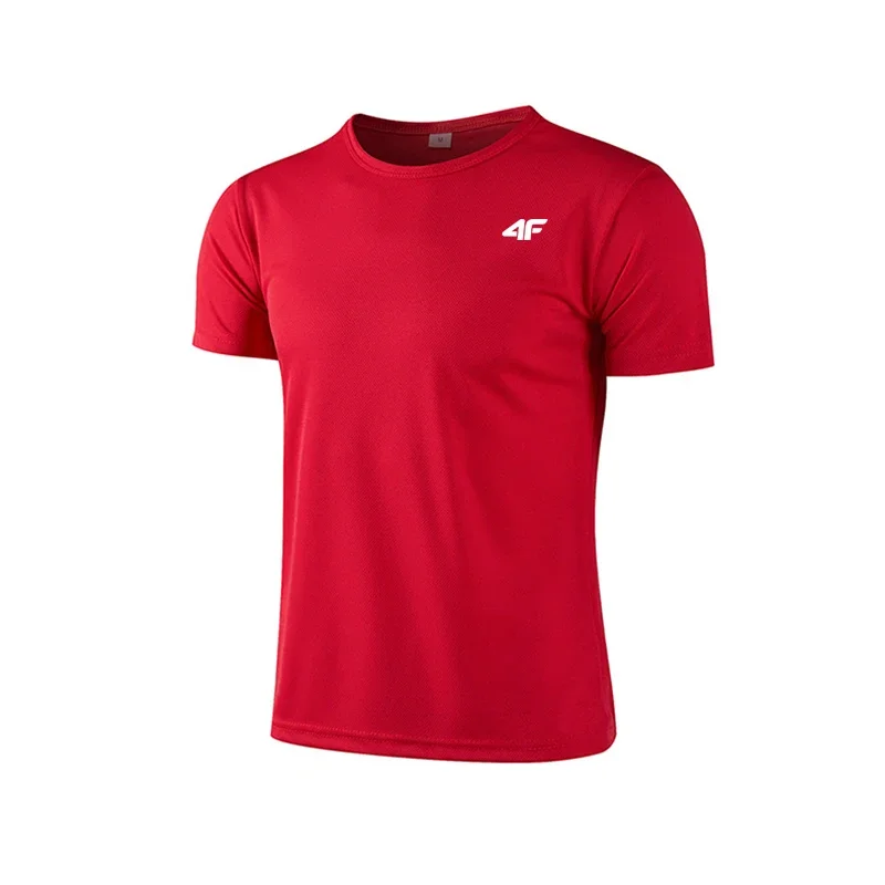 Men's Summer Exercise Trainning T-shirt High Quality Breathable Quick Dry Short Sleeved Top Marathon Gym Fitness Basketball Tees - Image 8