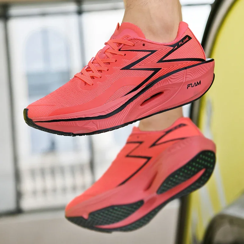 Running Shoes Carbon Board Speciality Marathon Men Sports Breathable Lightweight Women's Comfortable Athletic Nonskid Sneakers - Image 4
