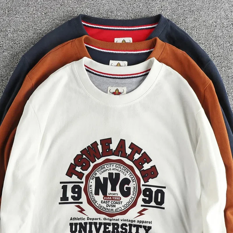 long sleeve T-shirt men's cotton casual base shirt