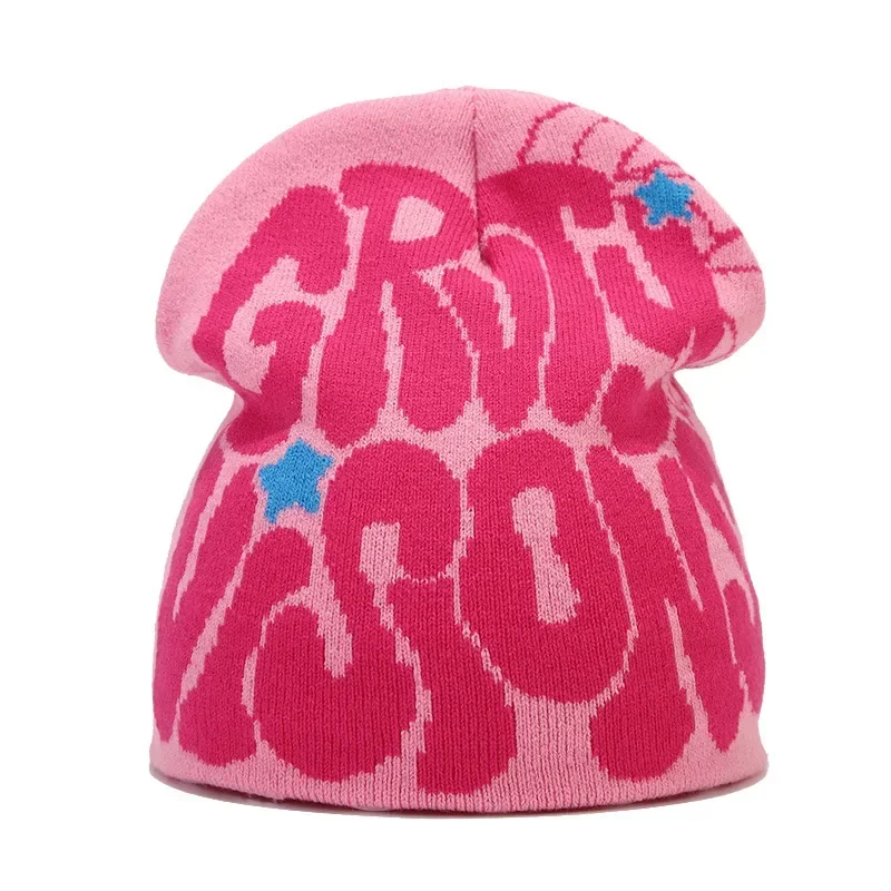 Y2K Letter Knitted Winter Autumn Beanie Cap - Image 39