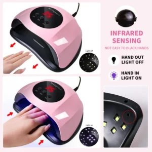 Alternative view of Nail Art Tools Nail Dryer Machine UVLED Nail Lamp Nail Dryer for Nail Gel Polish Curing with Smart Sensor Manicure Pedicure Tool