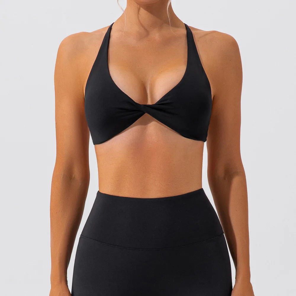 Sexy Gym Top Women Crease Sports Bra Running Back Cross Yoga Bra Breathable Sports Underwear Women Fitness Workout Top Women - Image 12