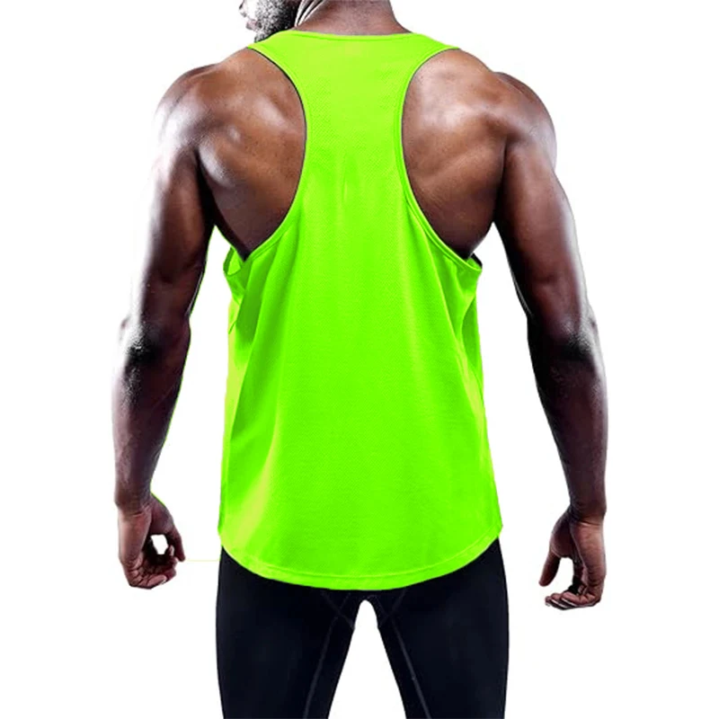 Running Tank Top Men Summer Sport Gym Vest Quick Dry Training Tanktop Workout Singlets Man Fitness Bodybuilding Sleeveless Shirt - Image 10