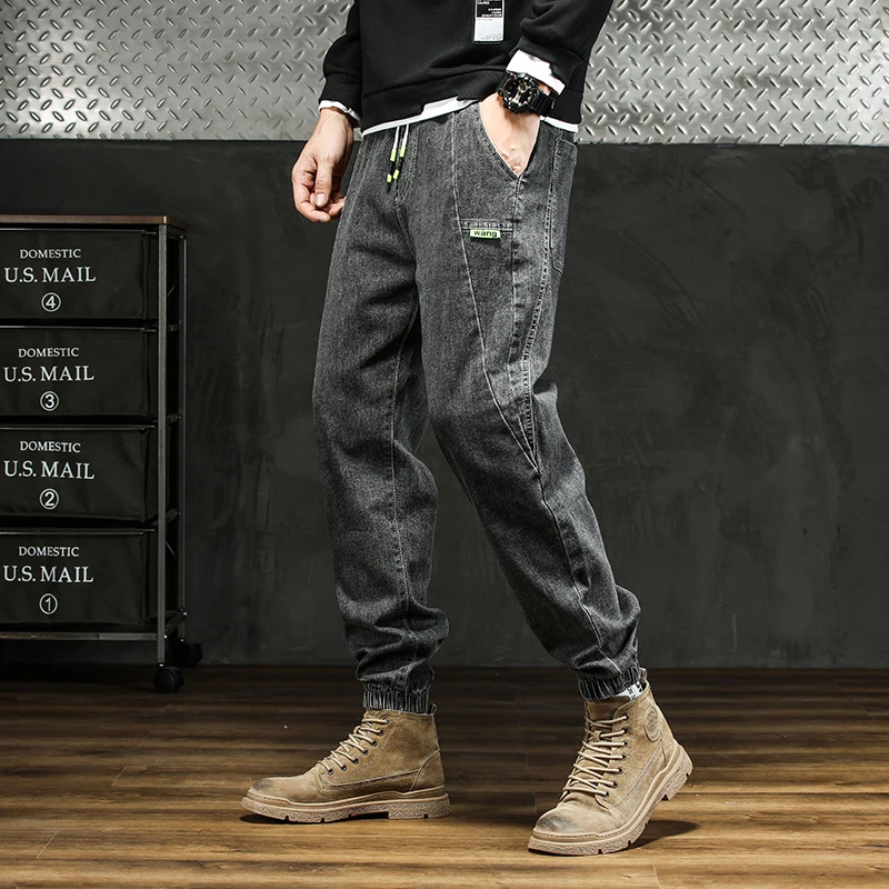 Men Outdoor Workwear Style Stretch Cuffed Tapered Pants Summer Autumn Comfortable Versatile Casual Harem Long Pants Plus Size5XL - Image 4