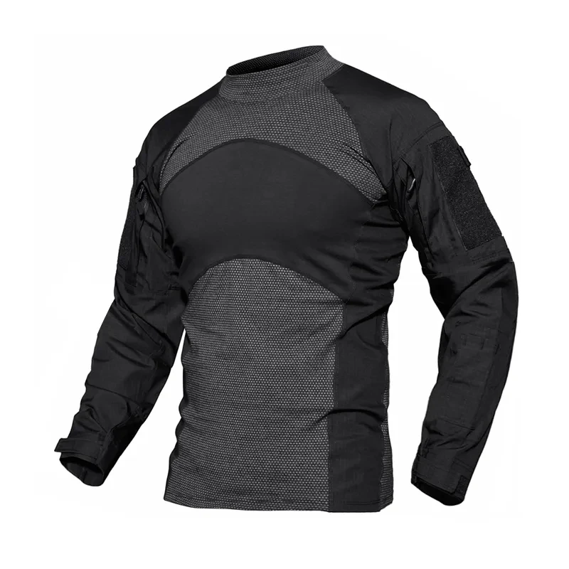 Men Spring Summer Tactical T-shirt Army Combat - Image 3