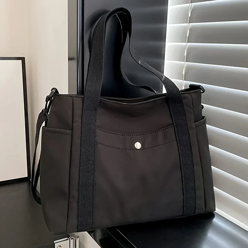 Women's Bag Simple Shoulder Bag Large Capacity Stylish Tote Bag For Women With Adjustable Strap Shopping Bag - Image 4