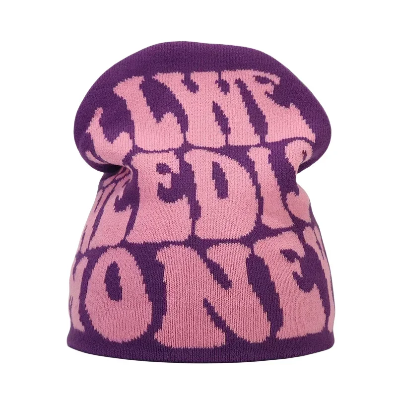 Y2K Letter Knitted Winter Autumn Beanie Cap - Image 105