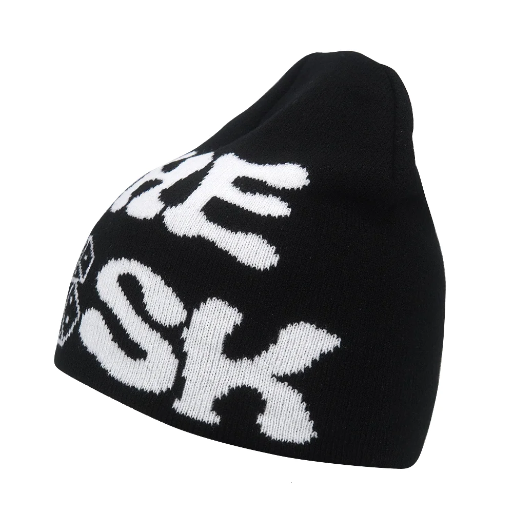 Y2K Letter Knitted Winter Autumn Beanie Cap - Image 85