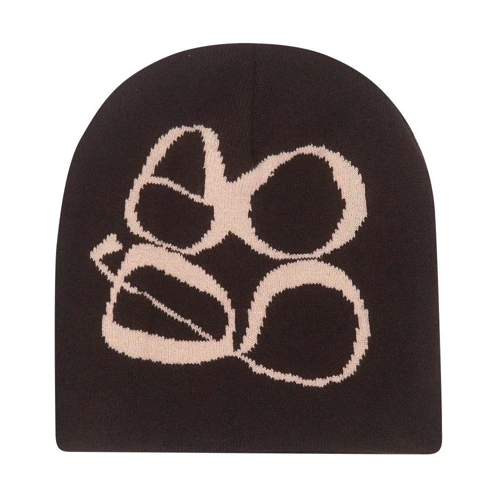 Y2K Letter Knitted Winter Autumn Beanie Cap - Image 51
