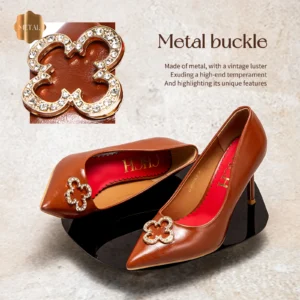 Alternative view of Heels 9CM Woman Black Shoes Leather Shoes