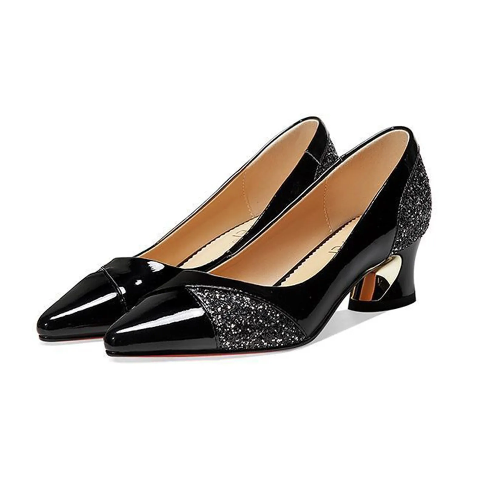 Women'S 4cm High Heels Elegant Fashion Red Pointed Toe - Image 8