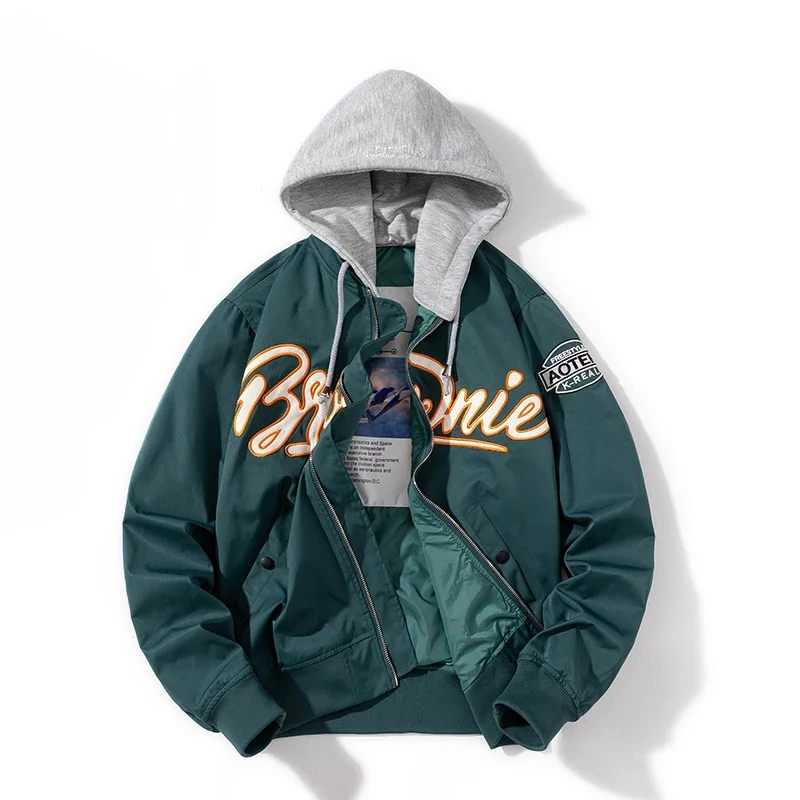 Autum Winter Varsity Jacket Men Hip Hop Vintage Jacket - Image 6