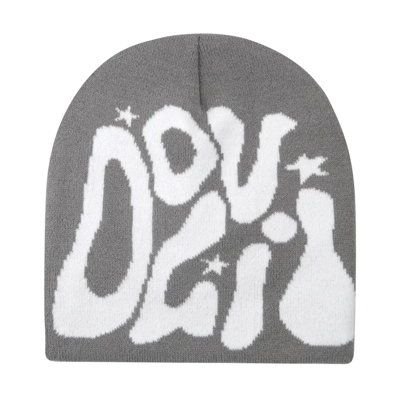 Y2K Letter Knitted Winter Autumn Beanie Cap - Image 91