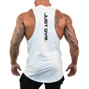 Men's Jogging Undershirt Workout Fitness Comfortable Sleeveless T-Shirt Outdoor Sports Running Fashion Breathable Loose Vest
