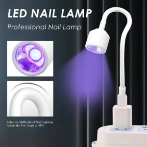 Mini Nail Dryer UV LED Nail Lamp Foldable USB Curing Lights Desk Lamp For Nail Gel Polish Quick Dry Nail Art Dryer Manicure Tool
