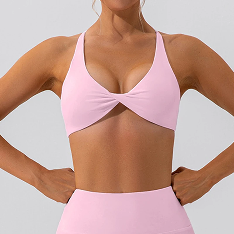 Sexy Gym Top Women Crease Sports Bra Running Back Cross Yoga Bra Breathable Sports Underwear Women Fitness Workout Top Women - Image 14