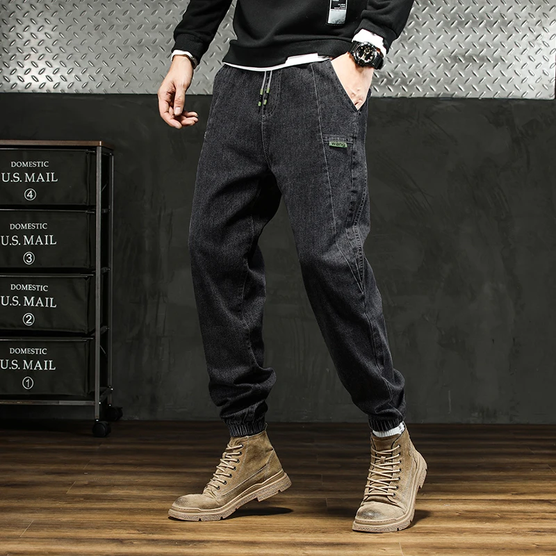 Men Outdoor Workwear Style Stretch Cuffed Tapered Pants Summer Autumn Comfortable Versatile Casual Harem Long Pants Plus Size5XL - Image 5