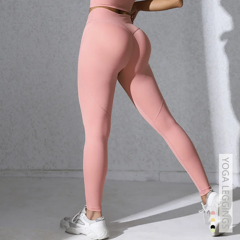 Women Gym Sports Running Fitness Yoga Suit Sport Outfit Gymwear Lady Workout Clothes Crossed High Waist Leggings - Image 4