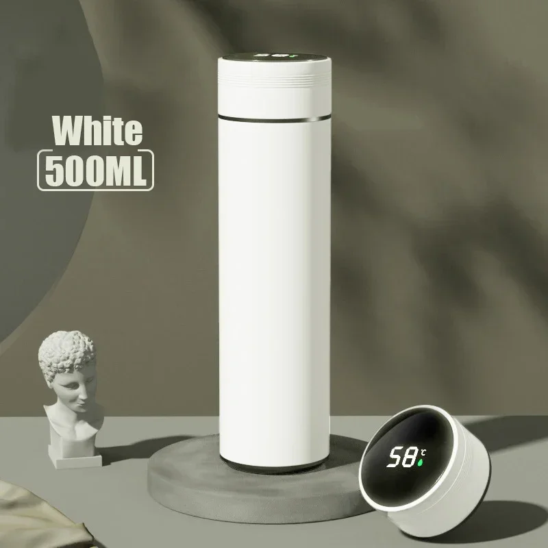 500ML Temperature Display Thermos Cup Stainless Steel Divided Thermos Bottle - Image 11