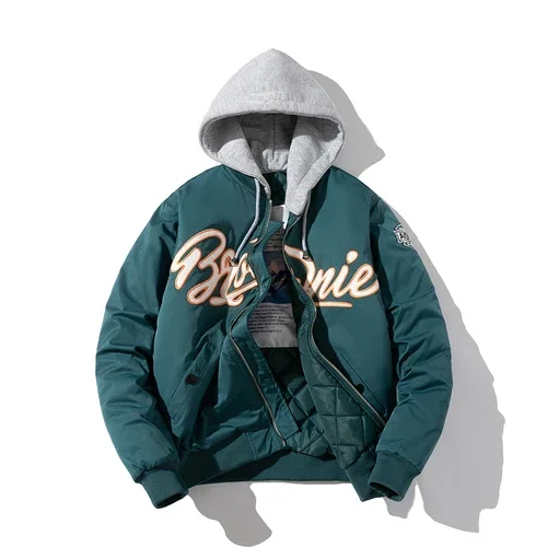 Autum Winter Varsity Jacket Men Hip Hop Vintage Jacket - Image 12
