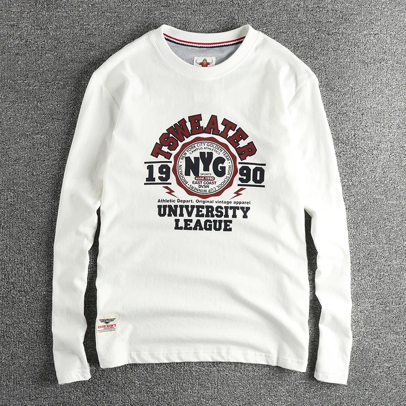 long sleeve T-shirt men's cotton casual base shirt - Image 7
