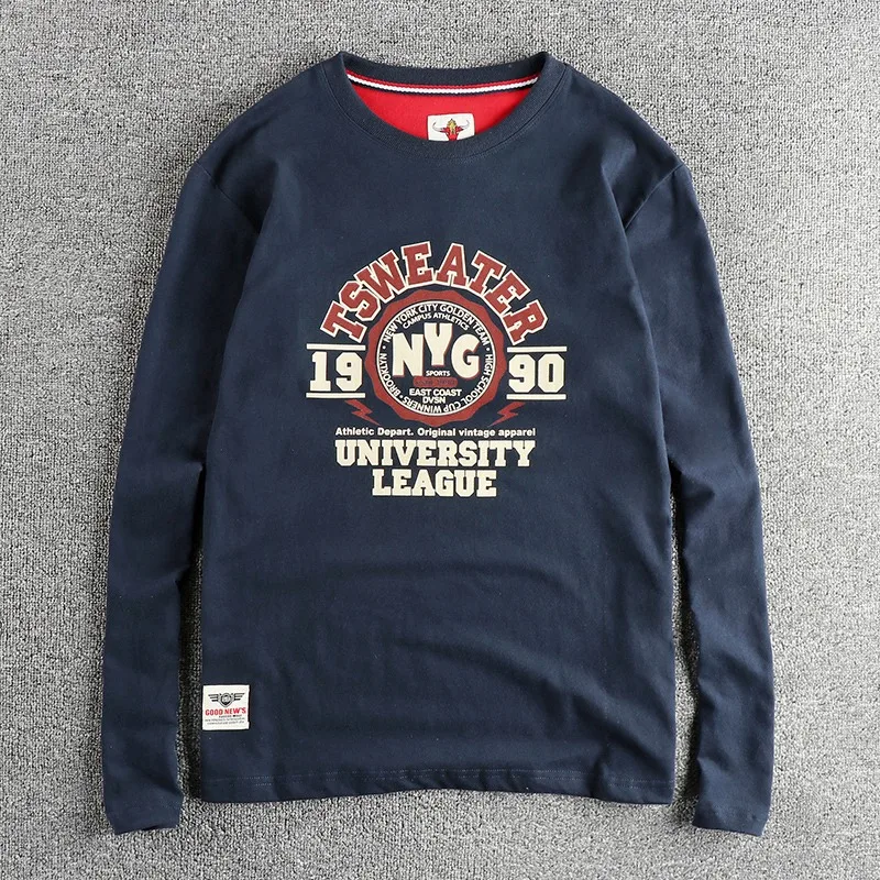 long sleeve T-shirt men's cotton casual base shirt - Image 3