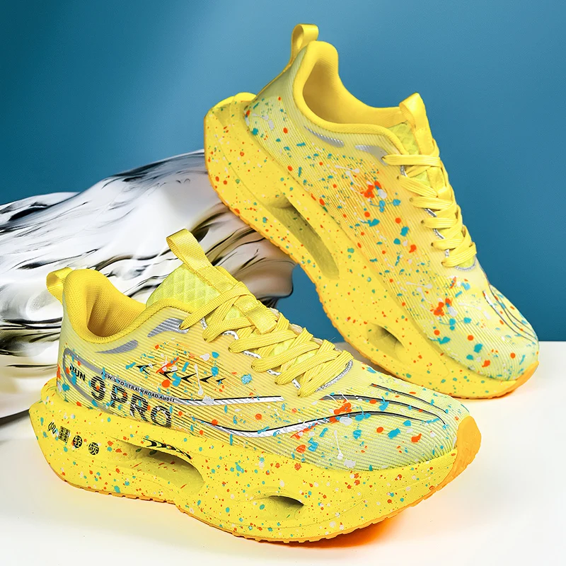 New Soft Sole Cushioning Men's Running Shoes for Women High-quality Road Jogging Shoes Light Comfy Sneakers Reflective Night Run - Image 8
