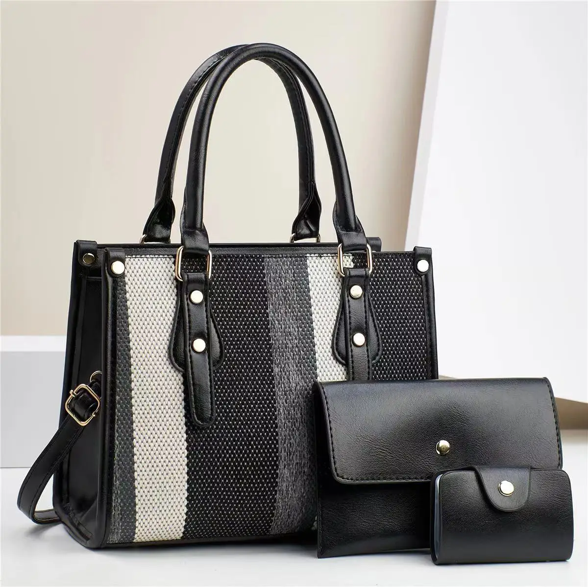 3Piece Set Women's Versatile Handbag Elegant Classic Designer Trendy Crossbody Bag Handbag Leisure Women Shoulder Tote Bags - Image 9