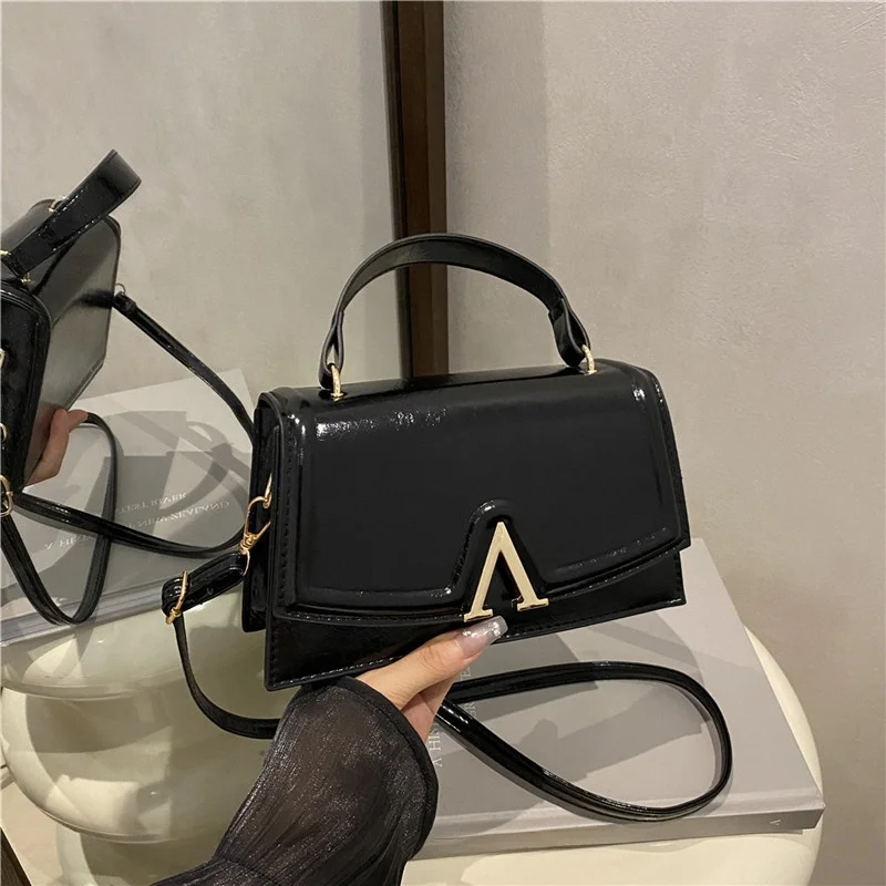 Women's Single Shoulder Underarm French Pure Color Crossbody Bag