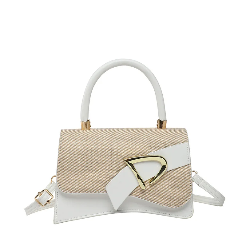 Women's Bags, Hand-held Spliced Contrasting Crossbody Bag Fashion - Image 9