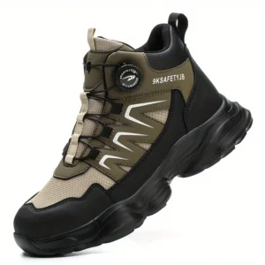 High-Top Safety Work Boots for Men: Impact-Resistant, Puncture-Resistant