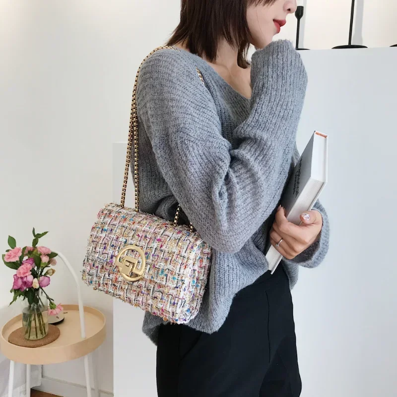 Tweed Bag Women's Cумка Luxury Designer Handbag - Image 5