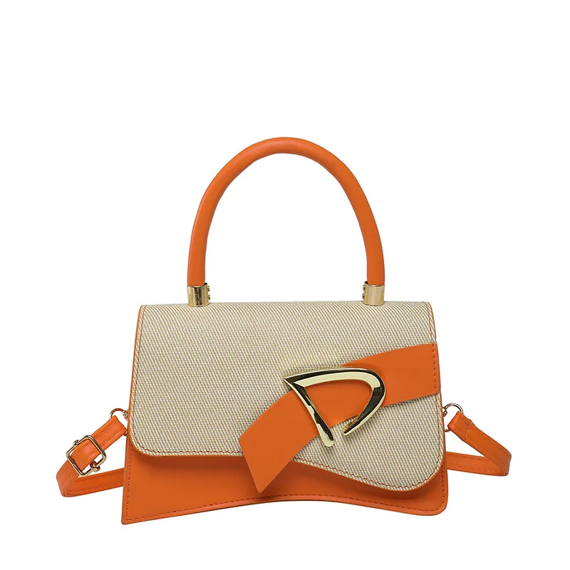 Women's Bags, Hand-held Spliced Contrasting Crossbody Bag Fashion - Image 7