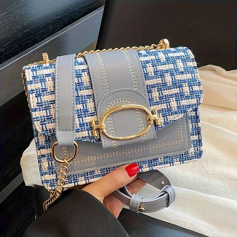 Crossbody Bag with Adjustable Strap, Fashionable Buckle Closure - Image 3