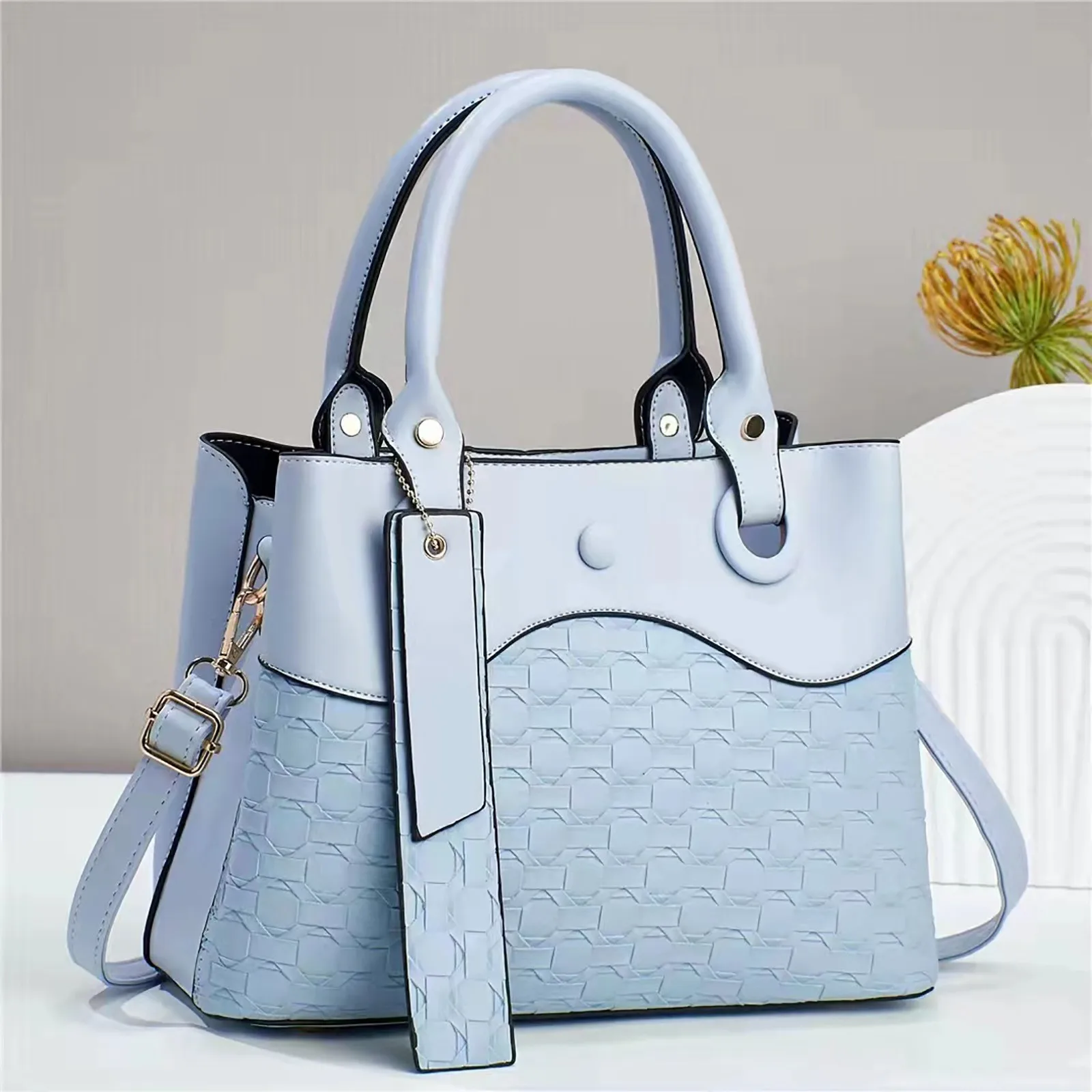 Tote Bag for Women Retro Handbag Simple And Atmospheric Single Shoulder Bag - Image 12