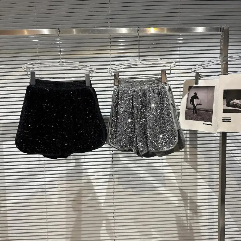 Shorts High Waist Zip Bodycon Shorts Feminino Skinny Party Club Shorts - Image 3