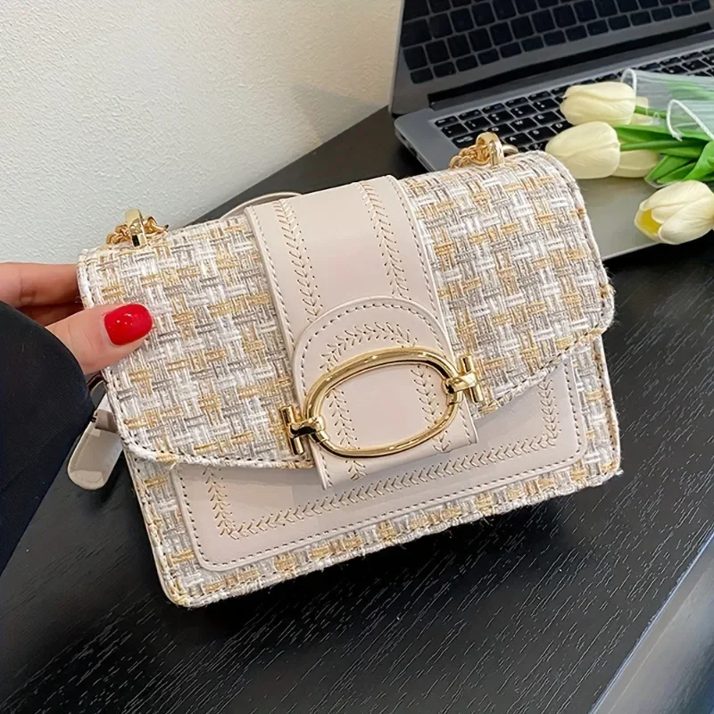 Crossbody Bag with Adjustable Strap, Fashionable Buckle Closure - Image 5