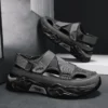 Leather Mens Casual Shoes Outdoor Men Leather Sandals