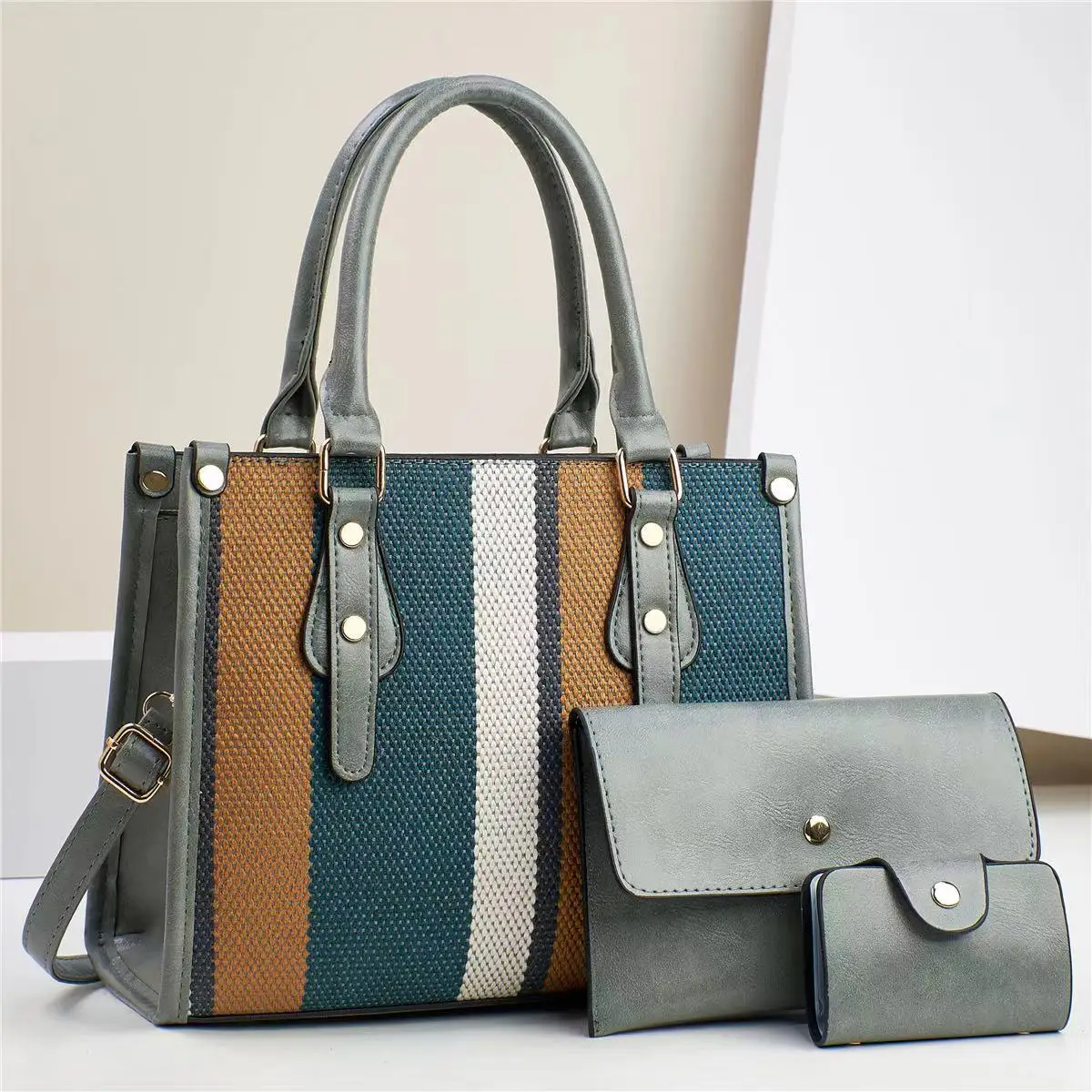 3Piece Set Women's Versatile Handbag Elegant Classic Designer Trendy Crossbody Bag Handbag Leisure Women Shoulder Tote Bags - Image 11
