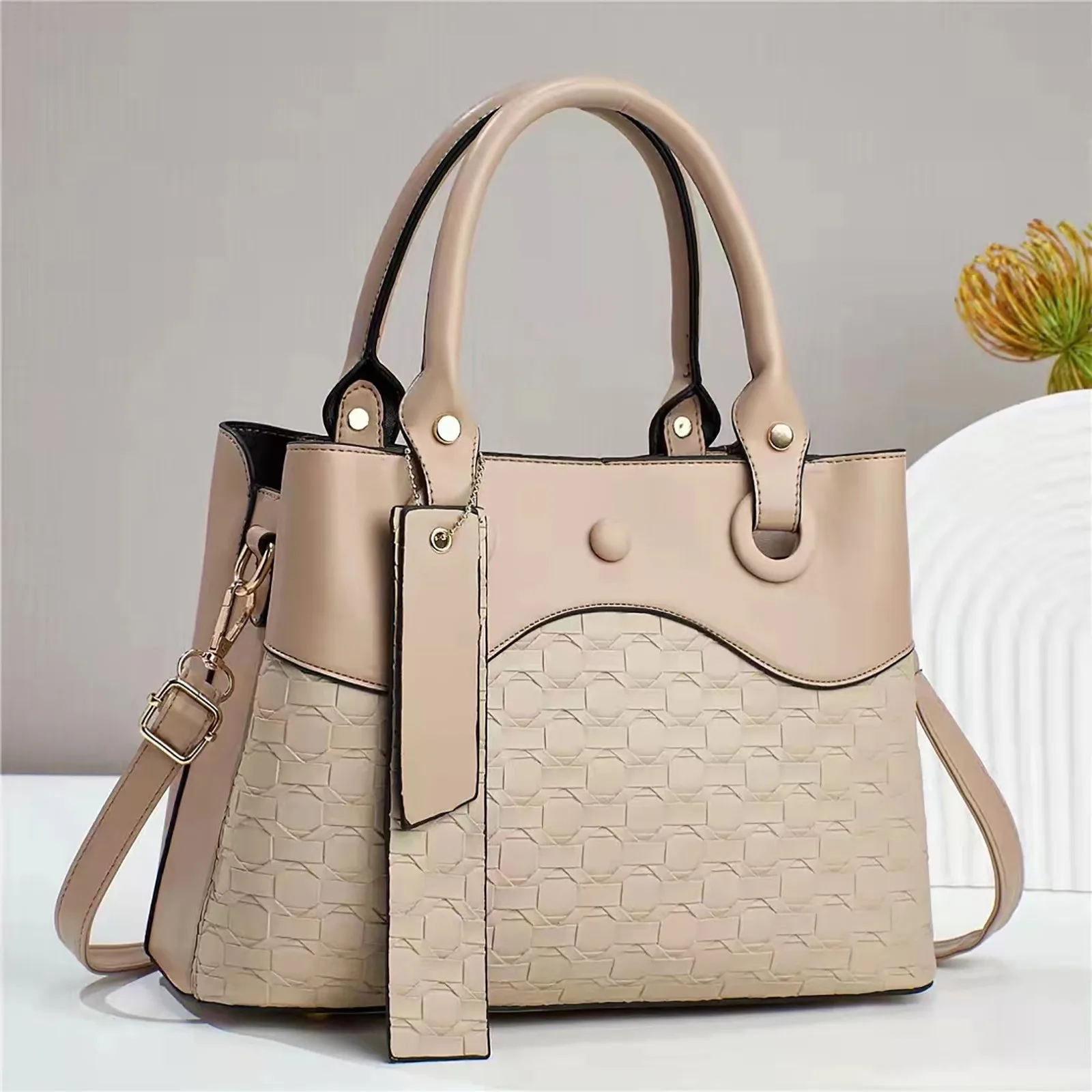 Tote Bag for Women Retro Handbag Simple And Atmospheric Single Shoulder Bag - Image 11