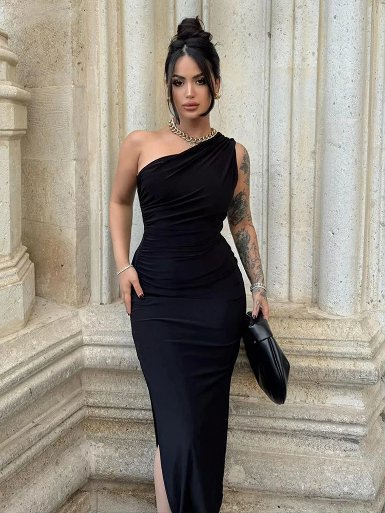 Summer Women' Maxi Dresses Sexy Split Fashion Sleeveless Backless Slim Dress - Image 6