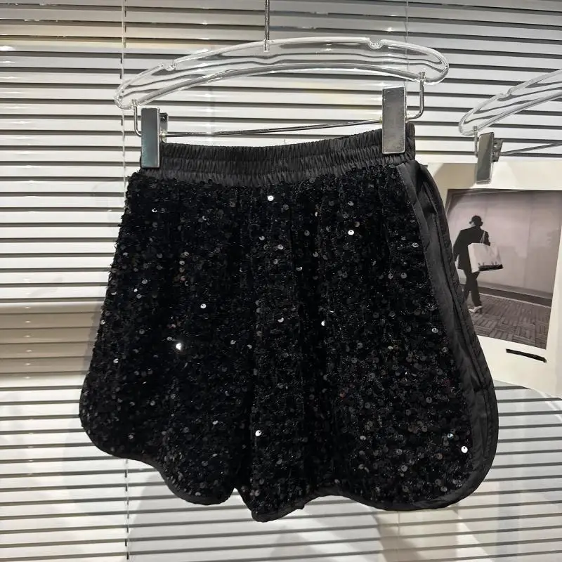 Shorts High Waist Zip Bodycon Shorts Feminino Skinny Party Club Shorts - Image 6