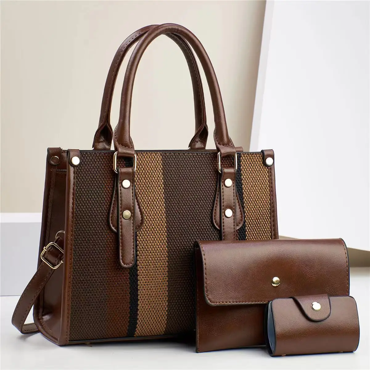 3Piece Set Women's Versatile Handbag Elegant Classic Designer Trendy Crossbody Bag Handbag Leisure Women Shoulder Tote Bags - Image 13