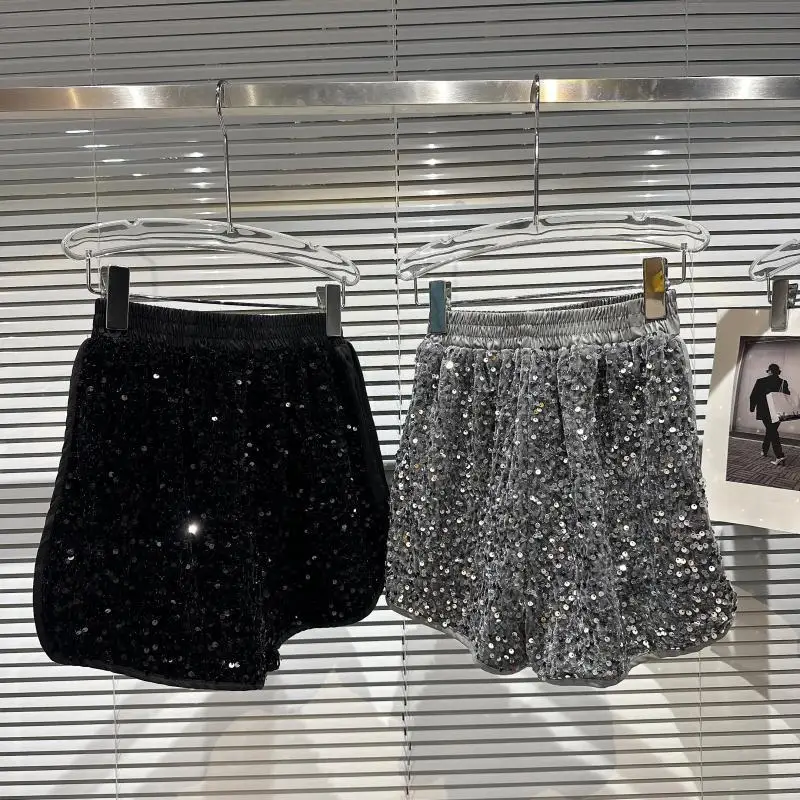 Shorts High Waist Zip Bodycon Shorts Feminino Skinny Party Club Shorts - Image 4