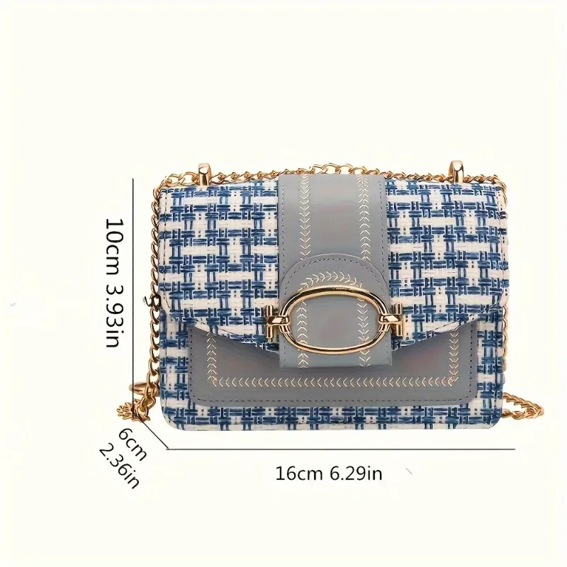 Crossbody Bag with Adjustable Strap, Fashionable Buckle Closure - Image 4