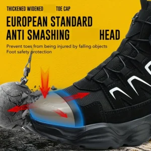 Alternative view of High-Top Safety Work Boots for Men: Impact-Resistant, Puncture-Resistant