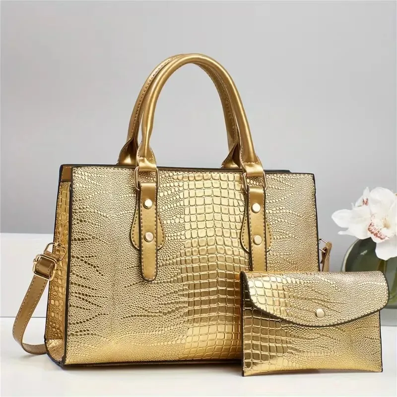 Set of 2 PU Stylish Women'S Shoulder Bags, Spacious Women'S Crossbody Handbag - Image 5